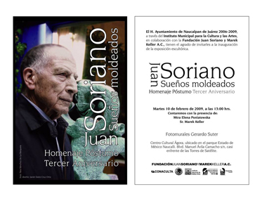 Atm&oacute;sferas de Juan Soriano. Homenaje Nacional, 7 de noviembre. 